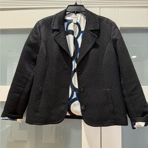 Chico's Black Textured Blazer